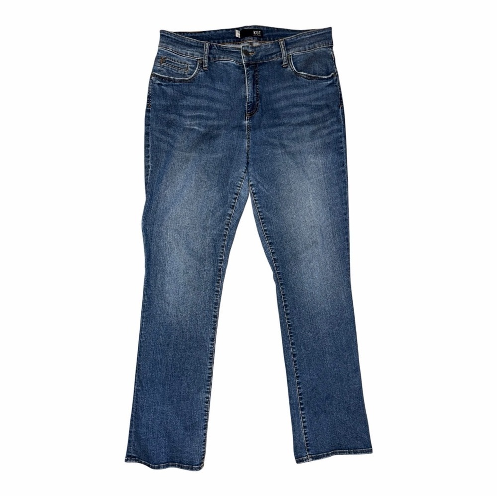 Kut from the Kloth Blue Straight Leg Women's Jeans - Picture 12 of 15